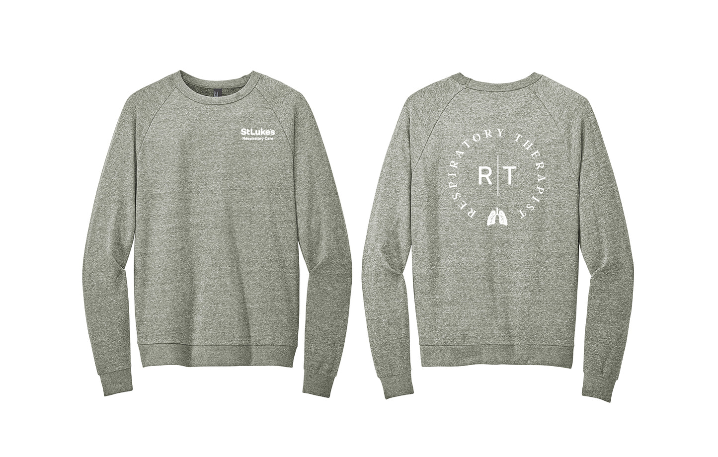 RESPIRATORY CARE District Crewneck Tri-blend Sweatshirt