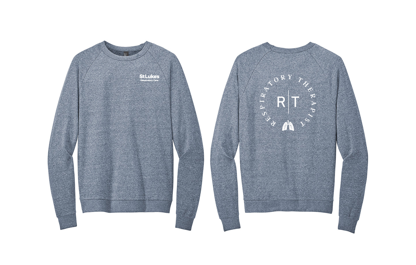 RESPIRATORY CARE District Crewneck Tri-blend Sweatshirt