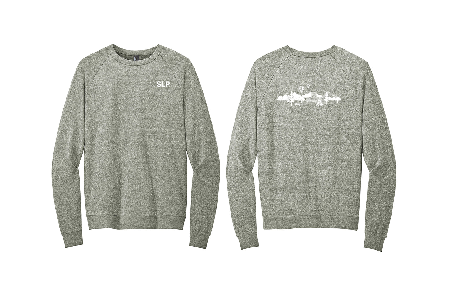 REHAB OT, PT and SLP District Crewneck Tri-blend Sweatshirt